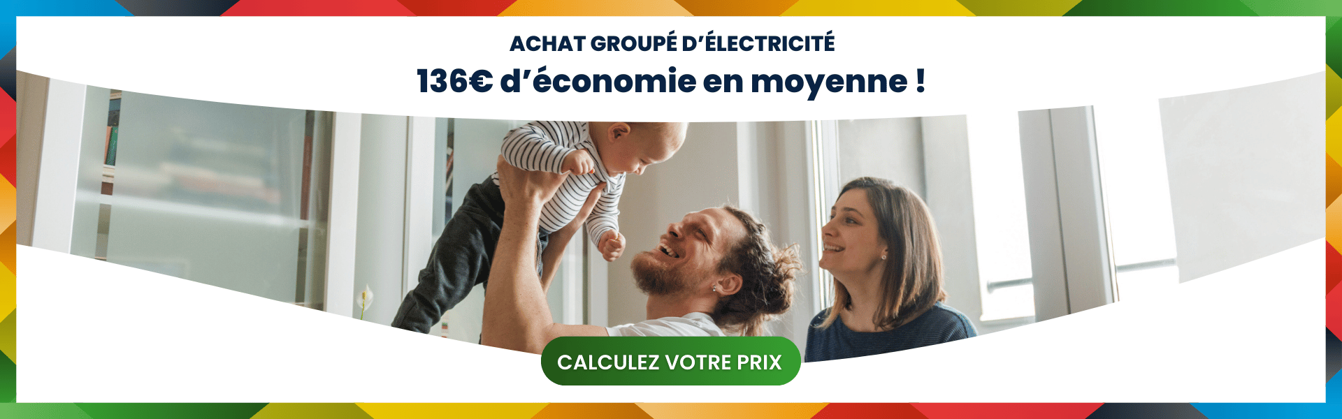 136€ d'économie annuelle moyenne sur votre électricité avec Groupasol