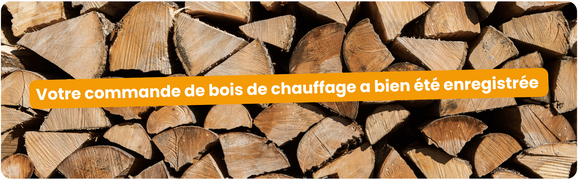 Confirmation de commande bois