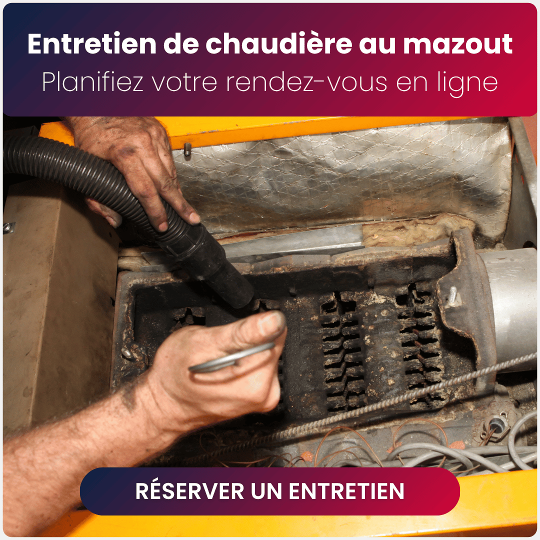 Entretien de chaudière au mazout, planifiez votre rendez-vous en ligne