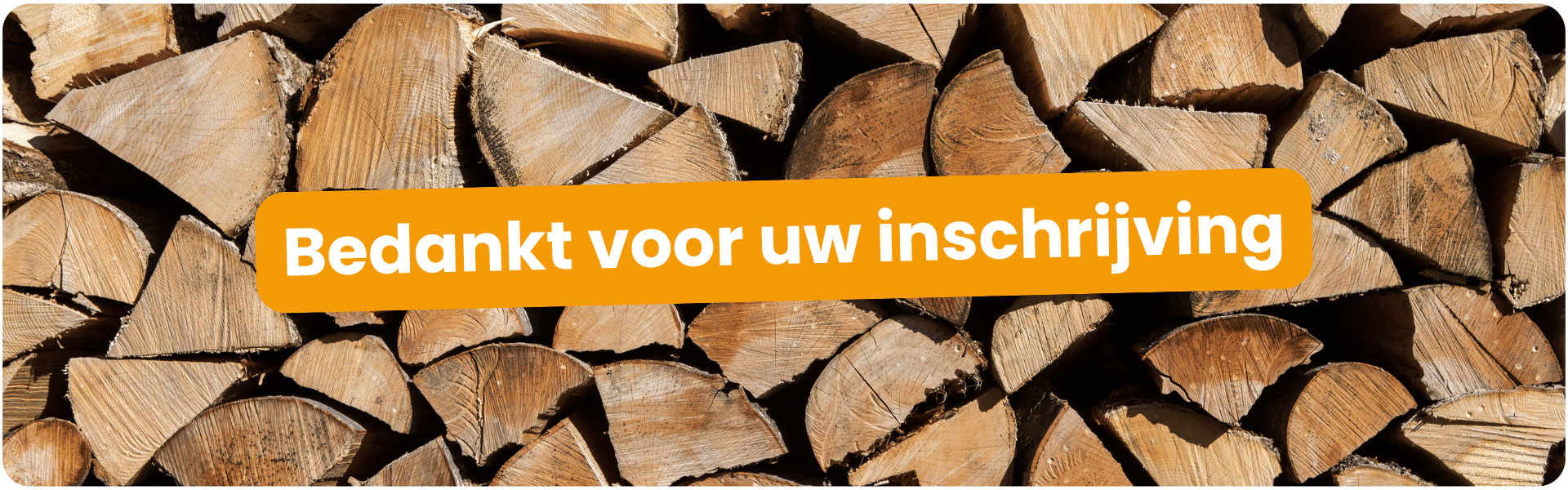 Bedankt voor uw inschrijving