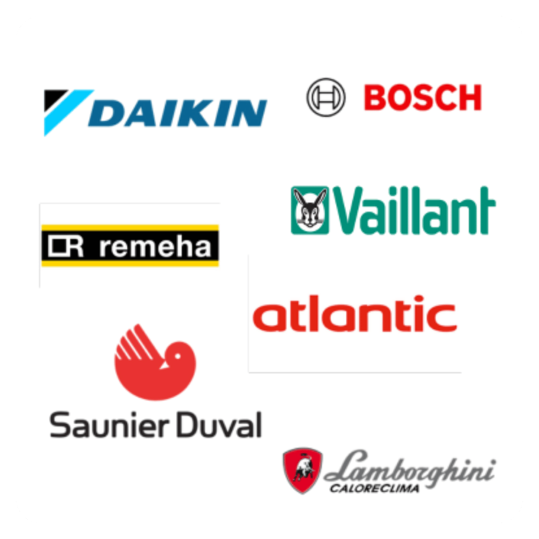 Daikin, Bosch, Remeha, Vaillant, Atlantic, Saunier Duval, Lamborghini Caloreclima