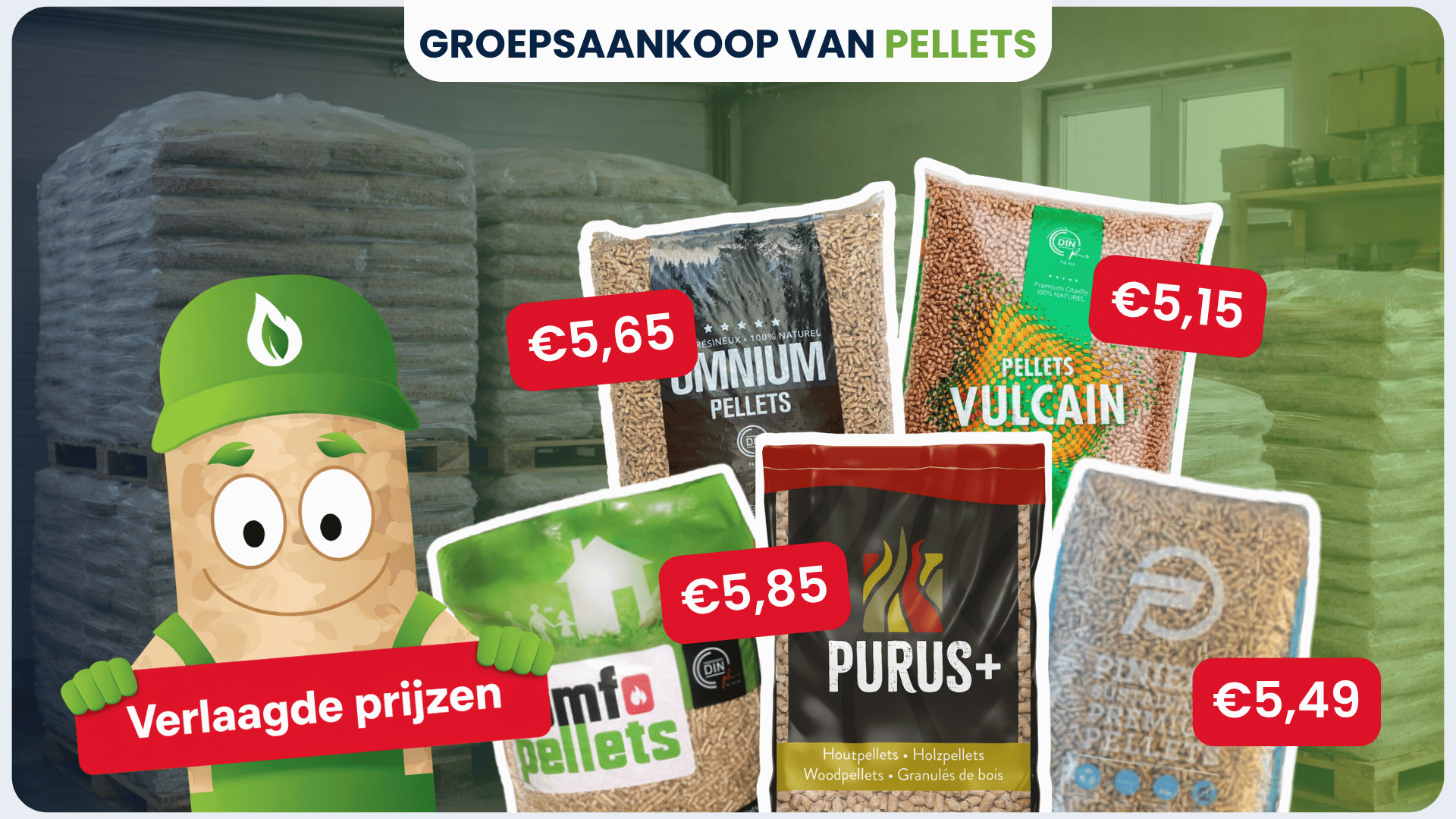 Groepsaankoop van pellets