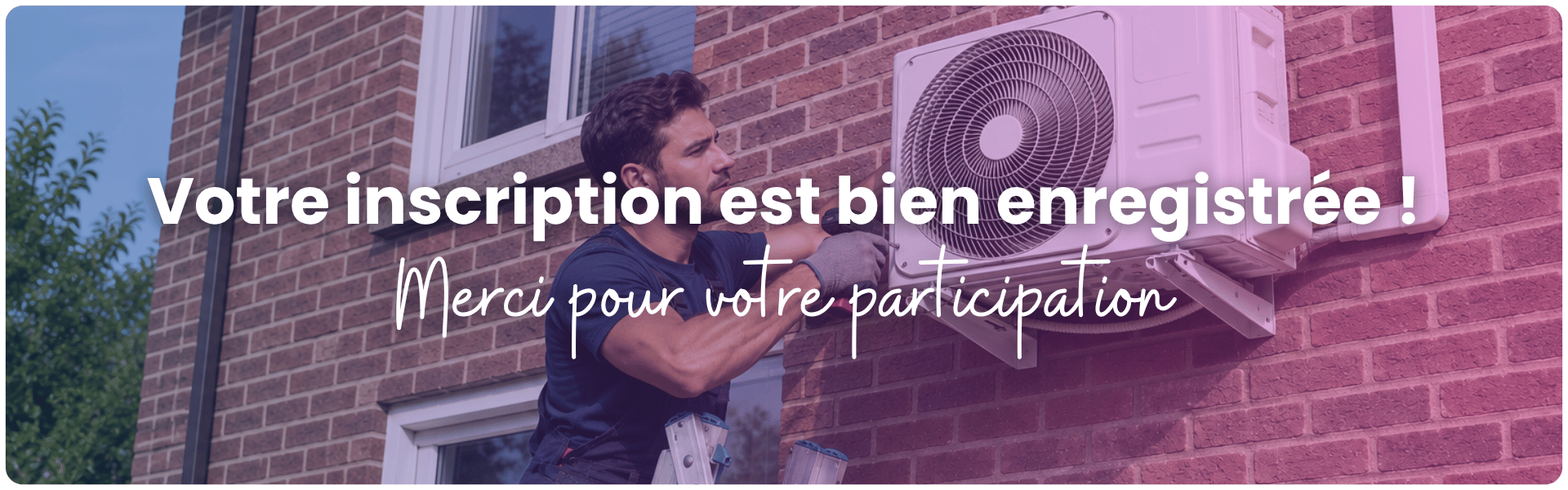 Confirmation de votre inscription à l'achat groupé de climatisation