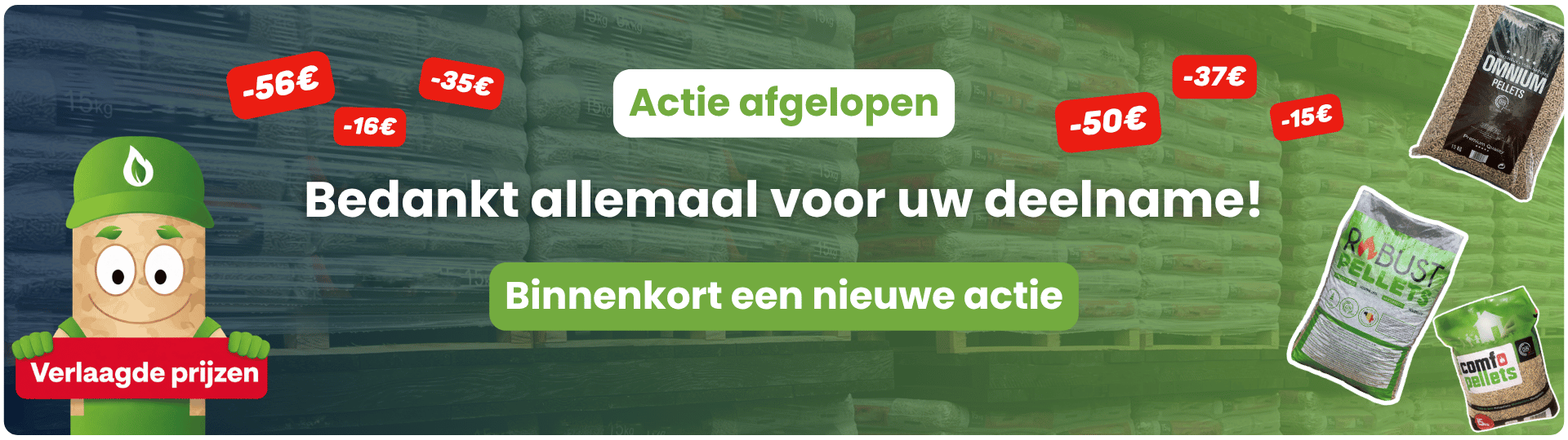 Actie afgelopen