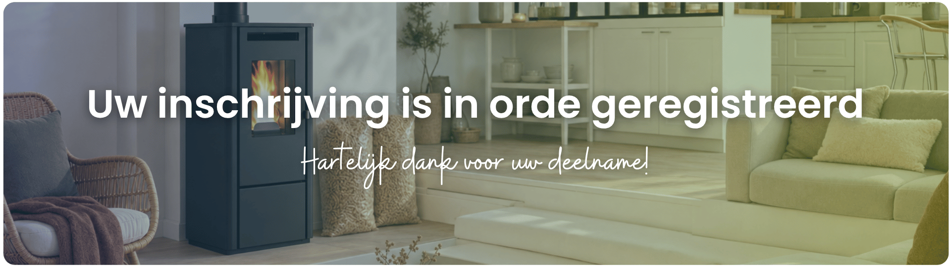 Uw inschrijving is in orde geregistreerd