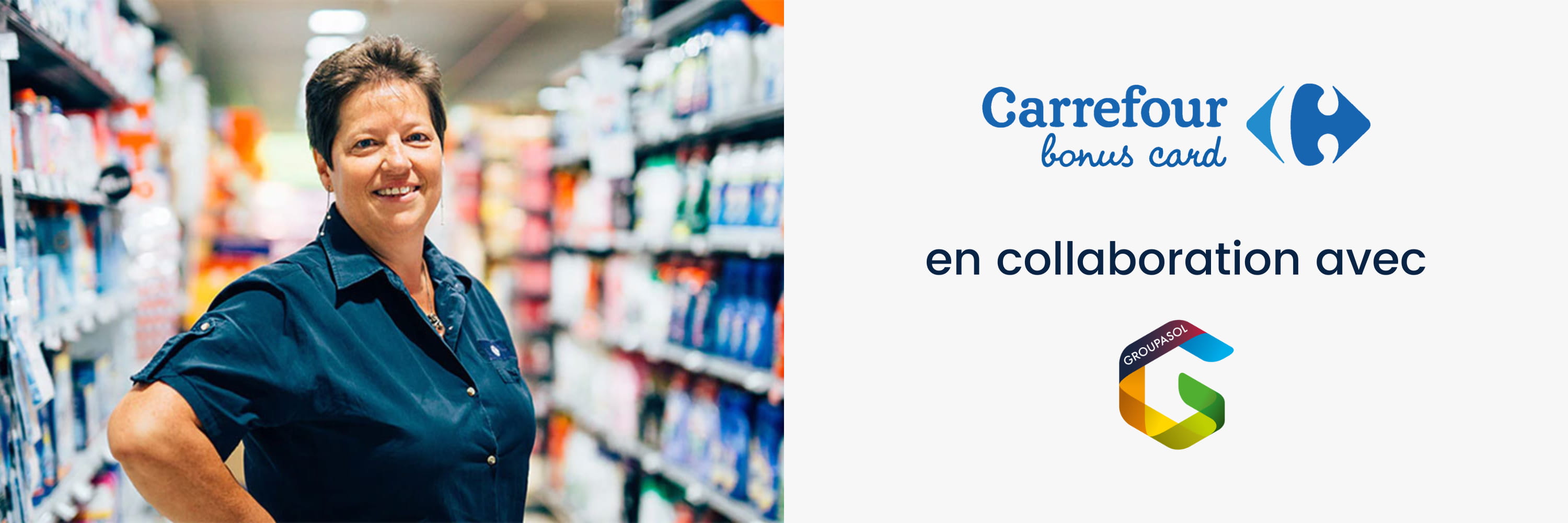 Carrefour en collaboration avec Groupasol