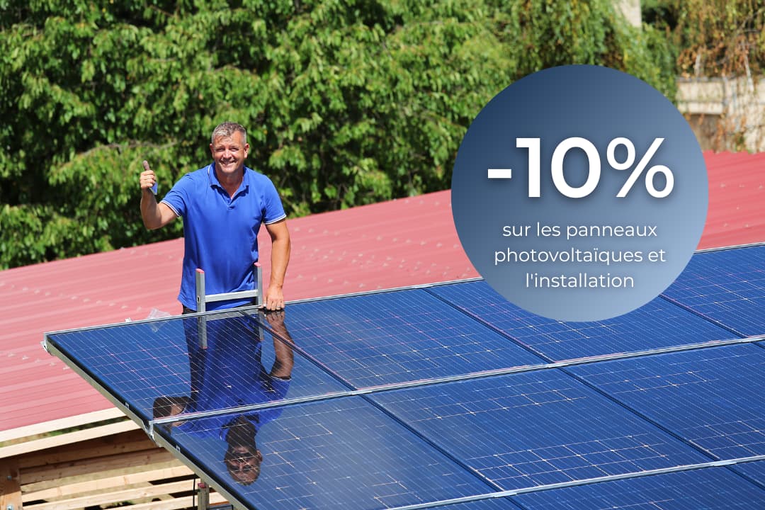 -10% sur les panneaux photovoltaïques et l'installation