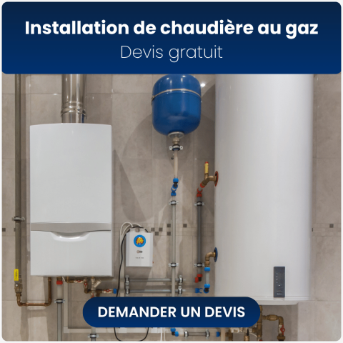 Chaudière au gaz installée