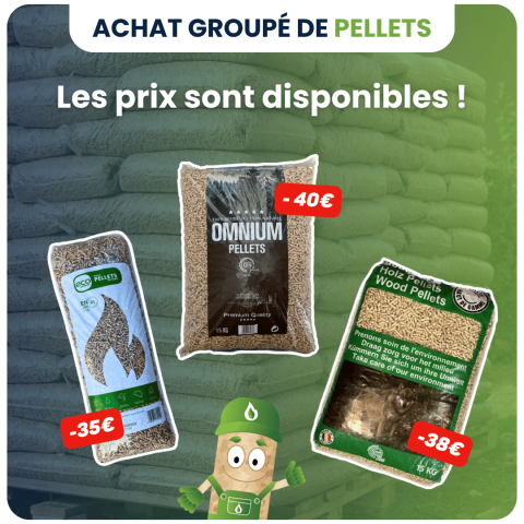 Les prix de l'achat groupé de pellets d'automne 2025 sont disponibles