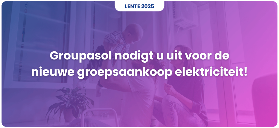 Groupasol nodigt u uit voor haar nieuwe groepsaankoop elektriciteit, ontworpen door de gemeenschap